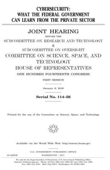 Cybersecurity: what the federal government can learn from the private sector