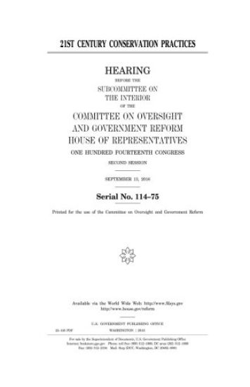 21st century conservation practices
