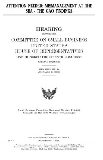 Attention needed: mismanagement at the SBA, the GAO findings