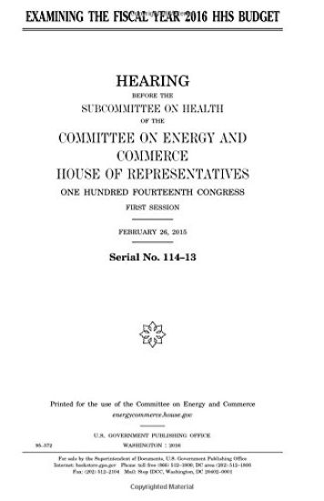 Examining the fiscal year 2016 HHS budget