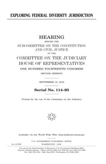 Exploring federal diversity jurisdiction