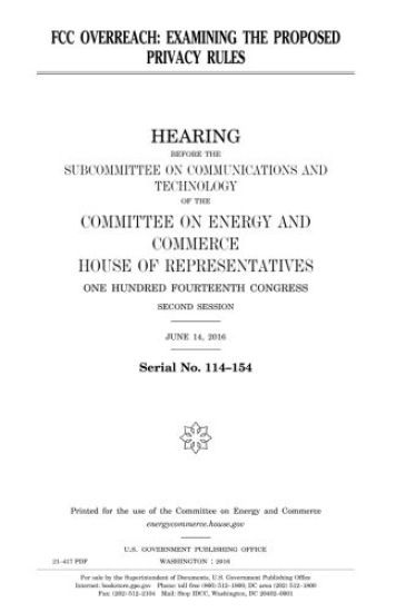 FCC overreach: examining the proposed privacy rules