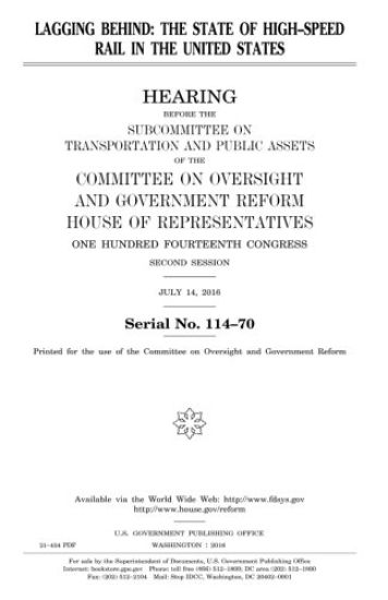 Lagging behind: the state of high-speed rail in the United States