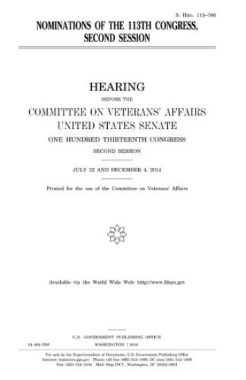 Nominations of the 113th Congress, second session