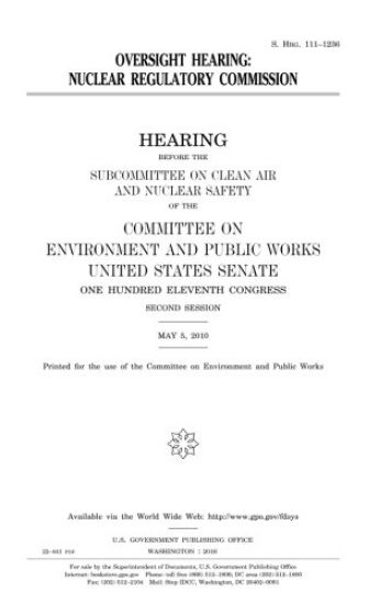 Oversight hearing: Nuclear Regulatory Commission