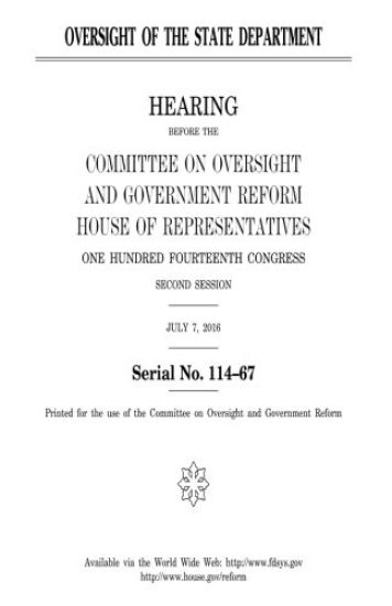 Oversight of the State Department