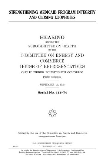 Strengthening Medicaid program integrity and closing loopholes