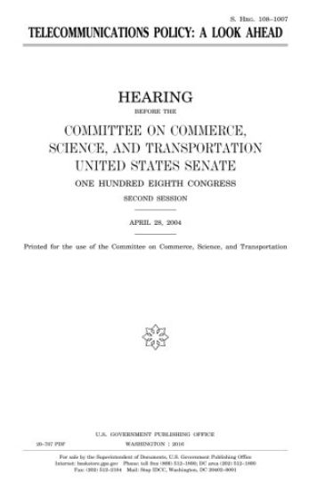 Telecommunications policy: a look ahead