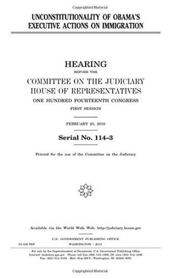 Unconstitutionality of Obama's executive actions on immigration