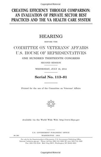Creating efficiency through comparison: an evaluation of private sector best practices and the VA health care system