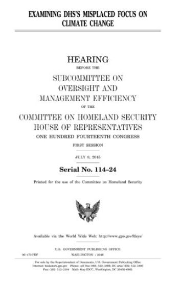 Examining DHS's misplaced focus on climate change