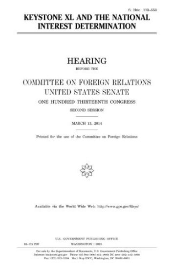 Keystone XL and the national interest determination