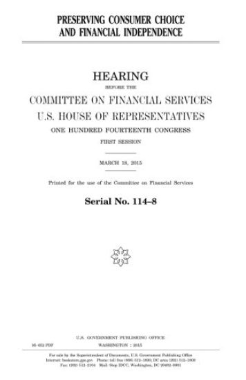 Preserving consumer choice and financial independence