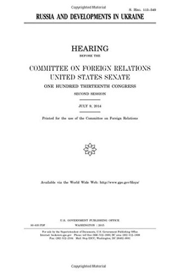 Russia and developments in Ukraine