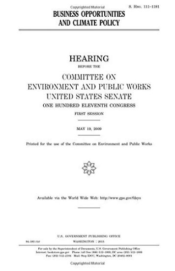 Business opportunities and climate policy
