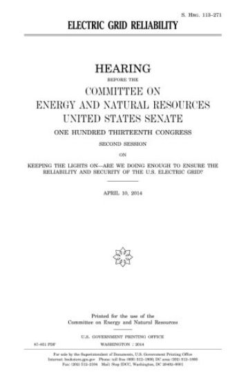 Electric grid reliability