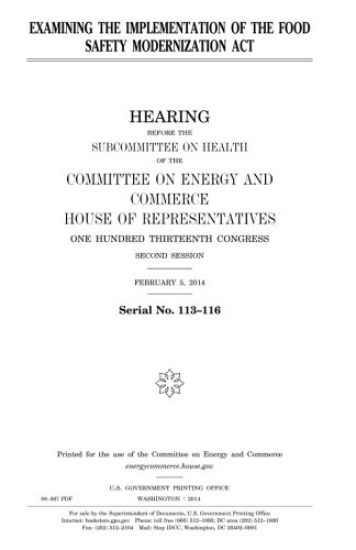 Examining the implementation of the Food Safety Modernization Act