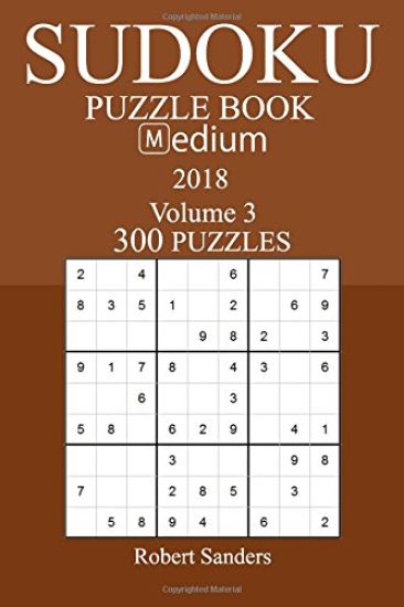 300 Medium Sudoku Puzzle Book - 2018