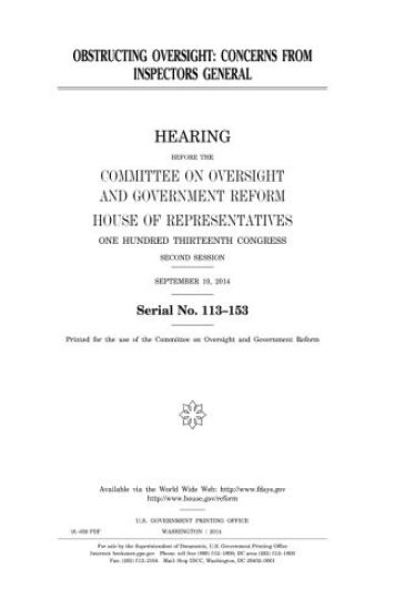Obstructing oversight: concerns from inspectors general