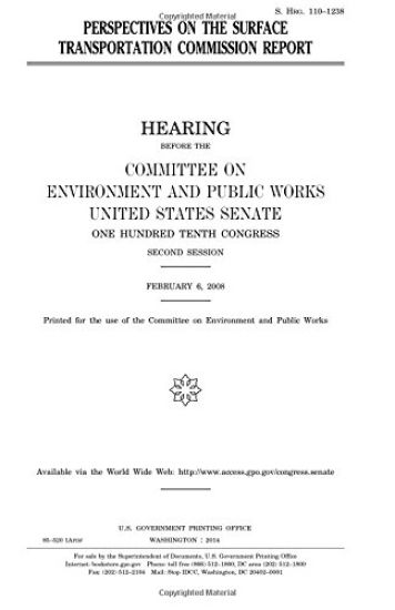 Perspectives on the Surface Transportation Commission report
