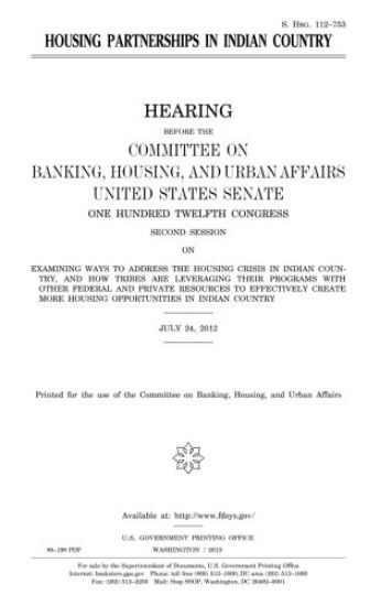 Housing partnerships in Indian country
