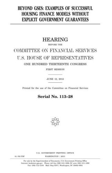 Beyond GSEs: examples of successful housing finance models without explicit government guarantees