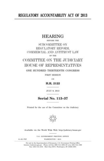 Regulatory Accountability Act of 2013