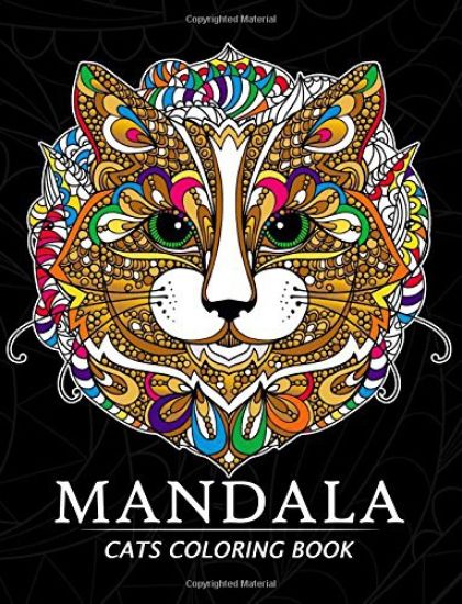 Mandala Cats Coloring Books: Stress-relief Coloring Book For Grown-ups, Men, Women