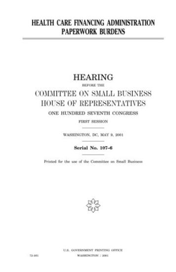 Health Care Financing Administration paperwork burdens
