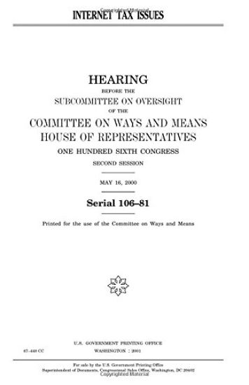 Internet tax issues