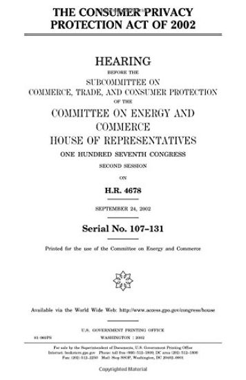 The Consumer Privacy Protection Act of 2002
