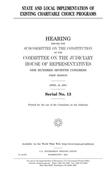 State and local implementation of existing charitable choice programs