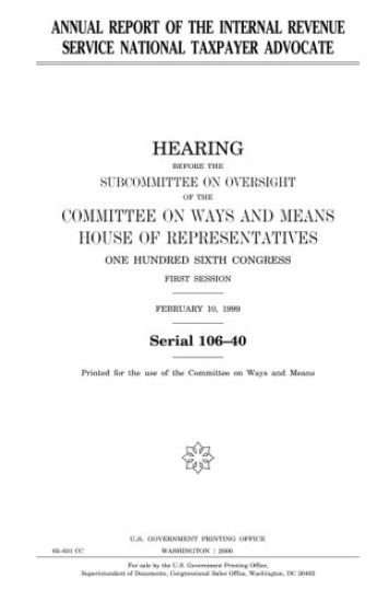 Annual report of the Internal Revenue Service National Taxpayer Advocate