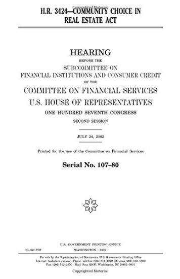 H.R. 3425--Community Choice in Real Estate Act