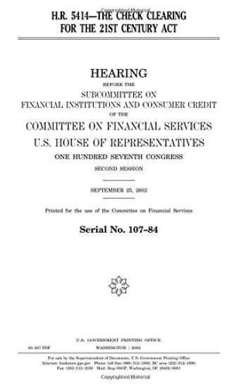 H.R. 5414--the Check Clearing for the 21st Century Act