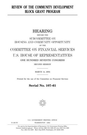 Review of the Community Development Block Grant program