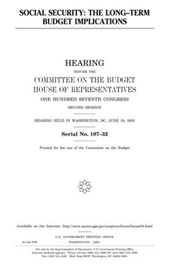 Social security: the long-term budget implications