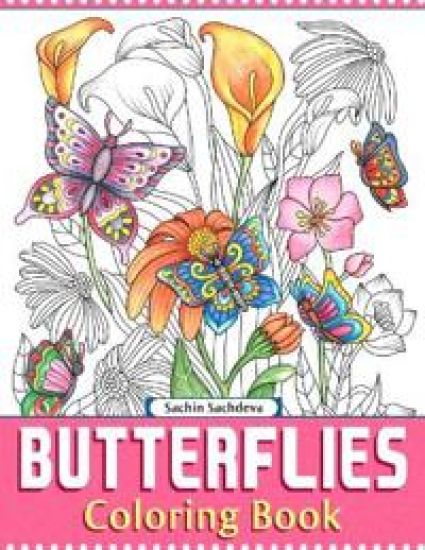 Butterflies: Coloring Book for Adults