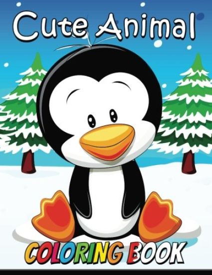 Cute Animal Coloring Book: Animal Stress-relief Coloring Book For Adults and Grown-ups