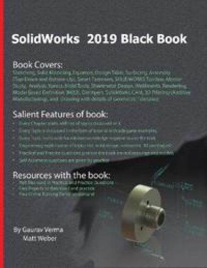 SolidWorks 2019 Black Book – Gaurav Verma, kirjan kansikuva