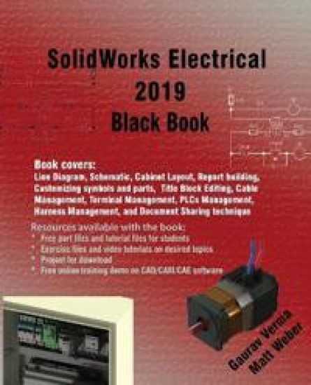 SolidWorks Electrical 2019 Black Book – Gaurav Verma, kirjan kansikuva