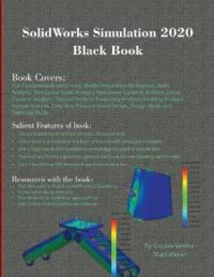 SolidWorks Simulation 2020 Black Book – Gaurav Verma, kirjan kansikuva
