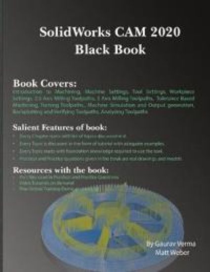SolidWorks CAM 2020 Black Book – Gaurav Verma, kirjan kansikuva