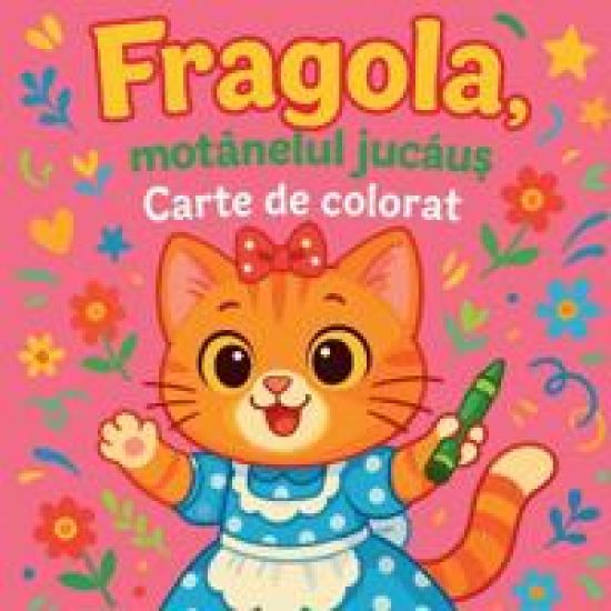 Fragola, motanelul jucau? - Carte de colorat