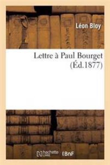 Lettre À Paul Bourget
