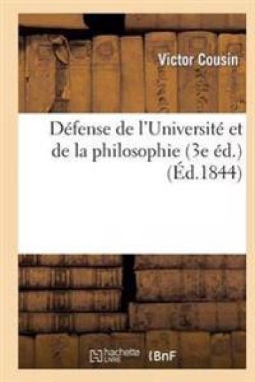Défense de l'Université Et de la Philosophie: Discours Prononcés À La Chambre Des Pairs