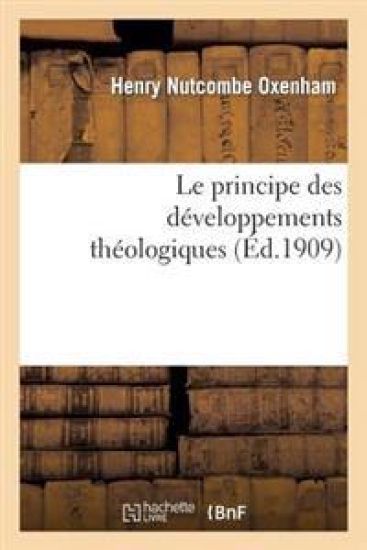Le Principe Des Développements Théologiques