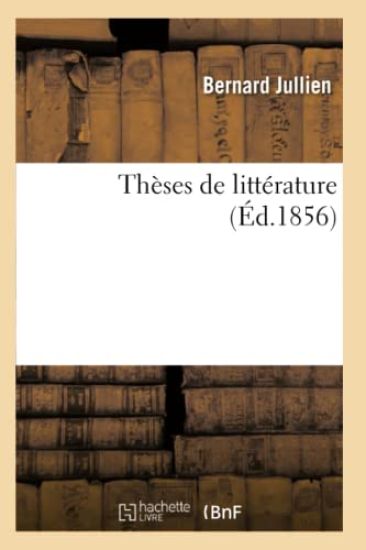 Thèses de Littérature