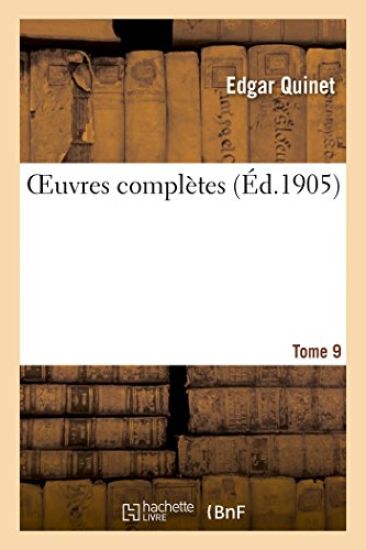 Oeuvres Complètes Tome 9