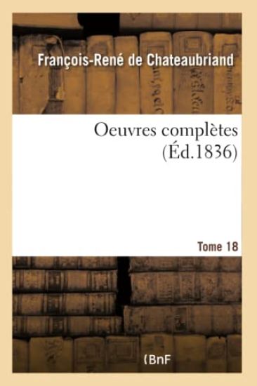 Oeuvres Complètes Tome 18